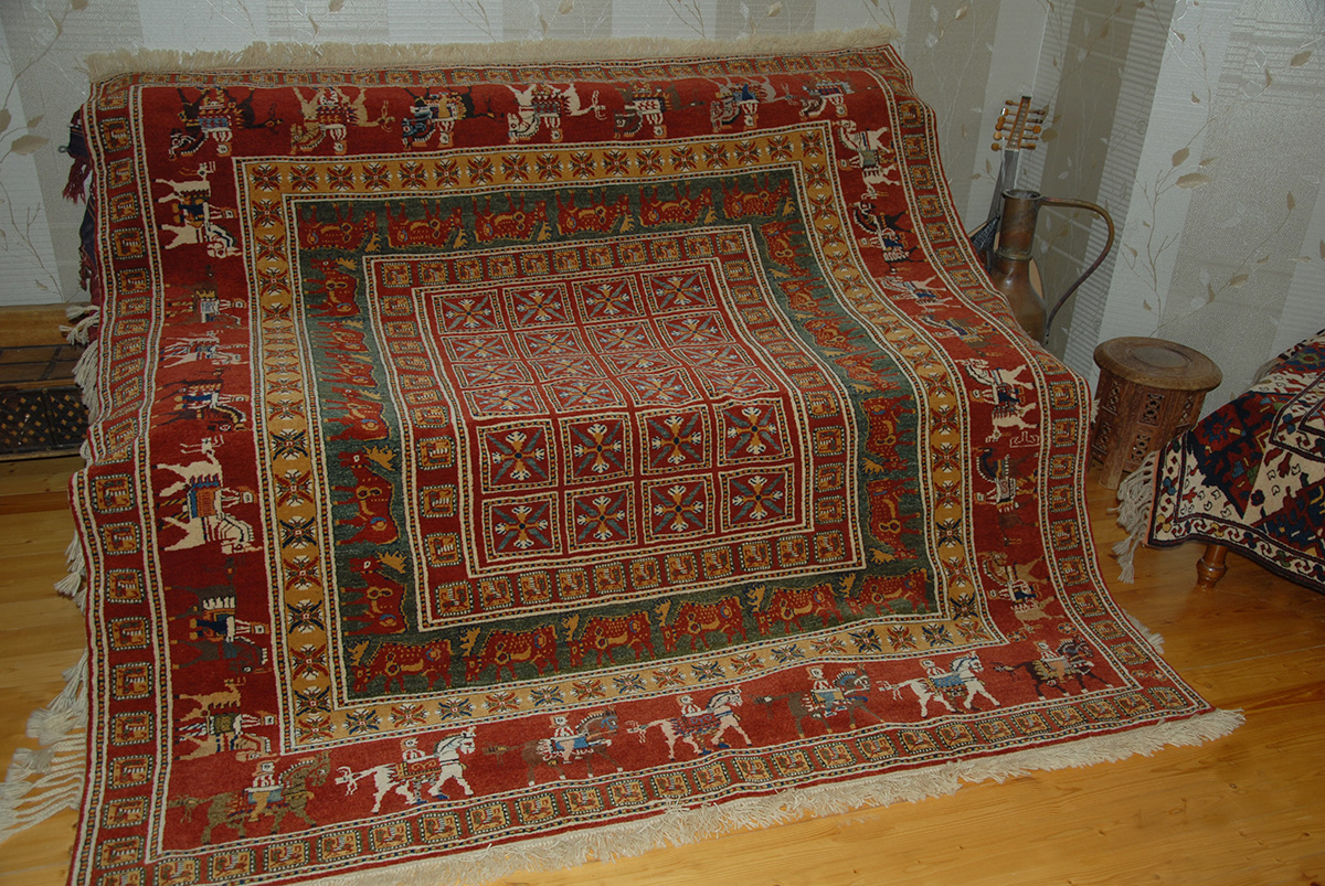 Pazyryk carpet (based on the famous Pazyryk rug the oldest known